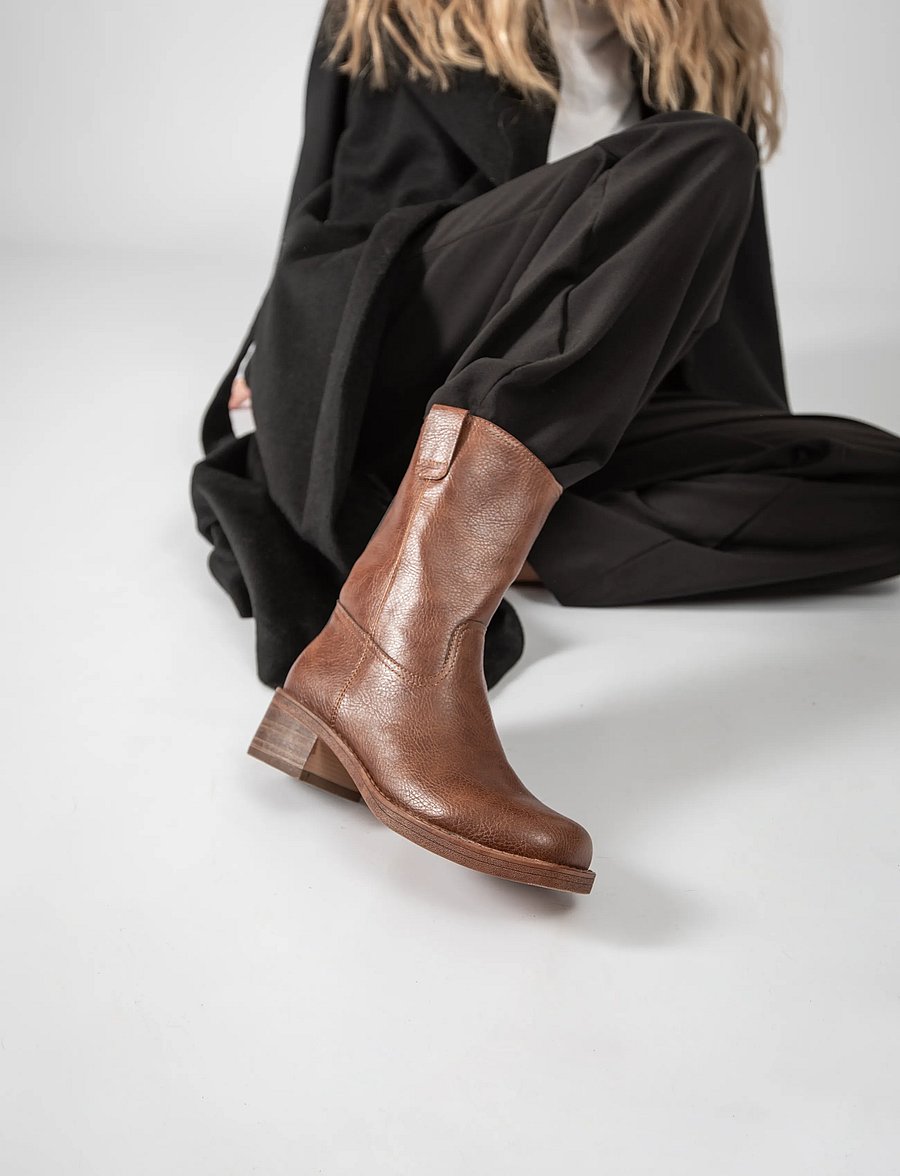 Duffy - PARTINICO DUE - stiefeletten mit absatz - cognac - 0