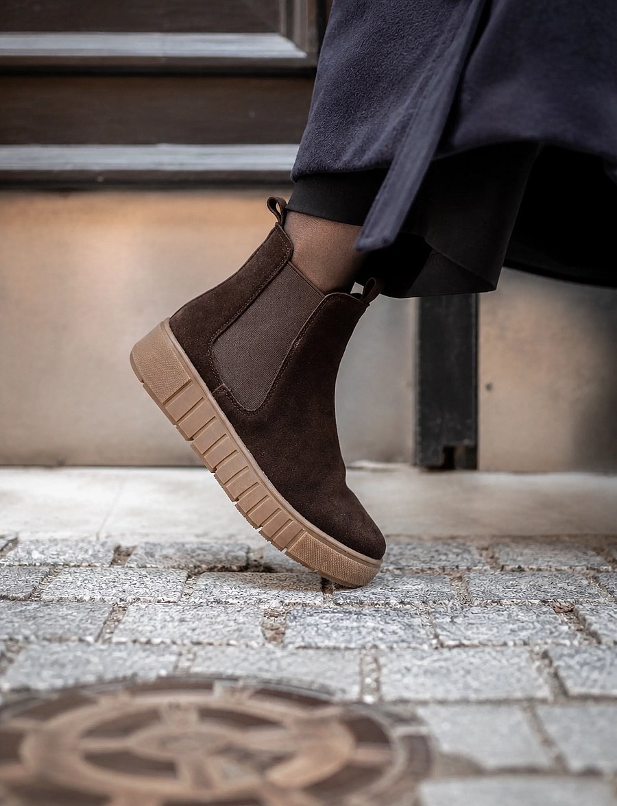 Duffy - PIZZONI UNO - chelsea boots - dark brown - 0
