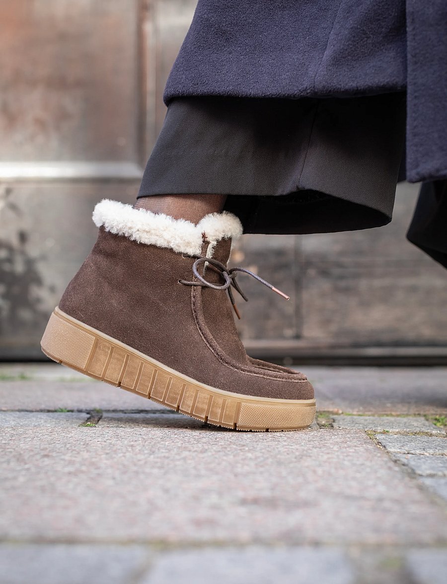 Duffy - PIZZONI TRE - winter boots - dark brown - 0