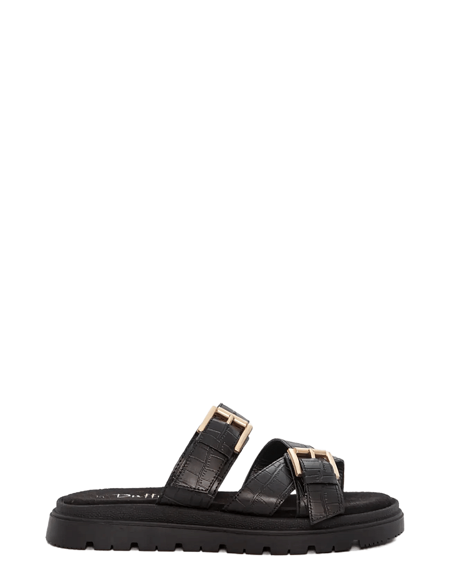 Duffy - GALLARATE TRE - platta sandaler - black - 0