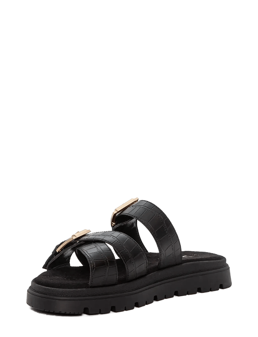 Duffy - GALLARATE TRE - platta sandaler - black - 1