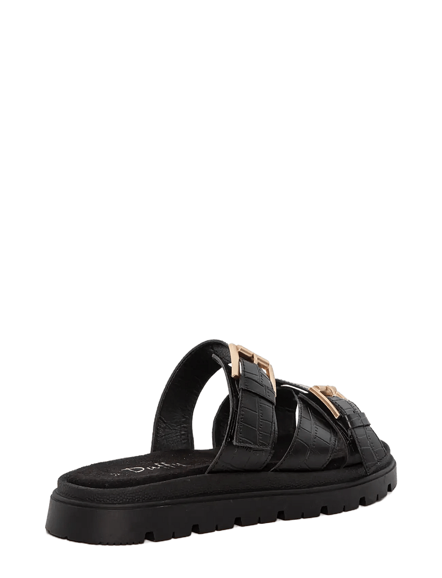 Duffy - GALLARATE TRE - platta sandaler - black - 2