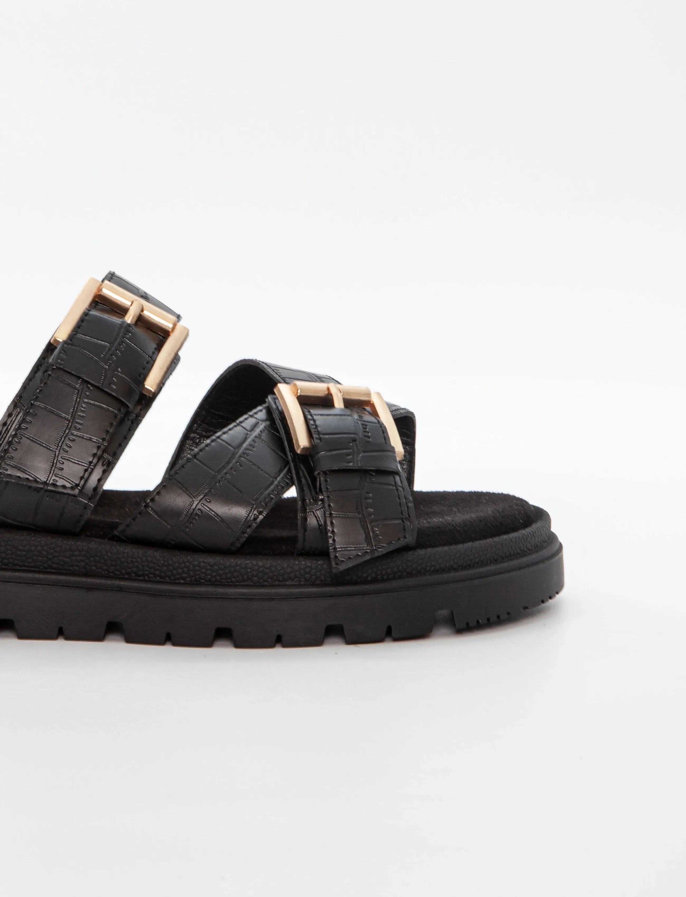 Duffy - GALLARATE TRE - platta sandaler - black - 3