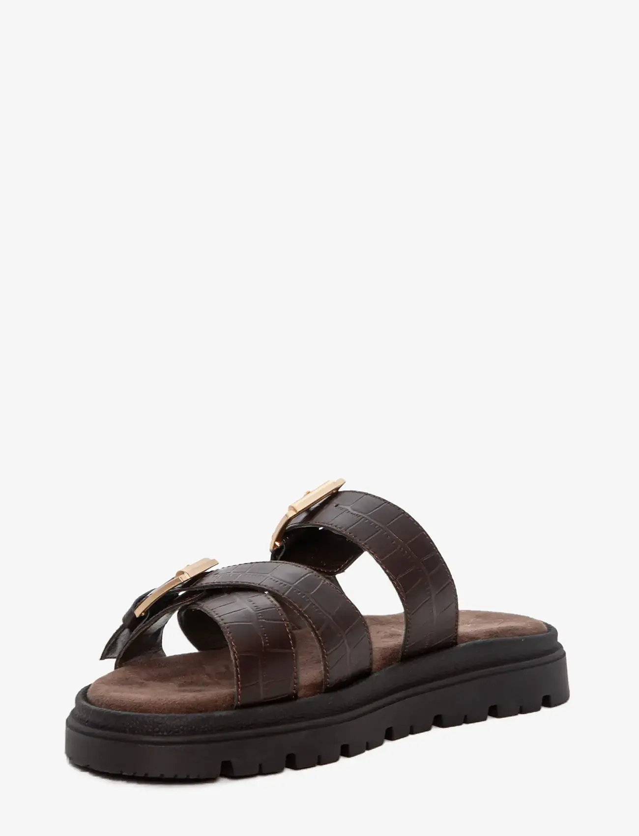 Duffy - GALLARATE TRE - flache sandalen - dark brown - 1