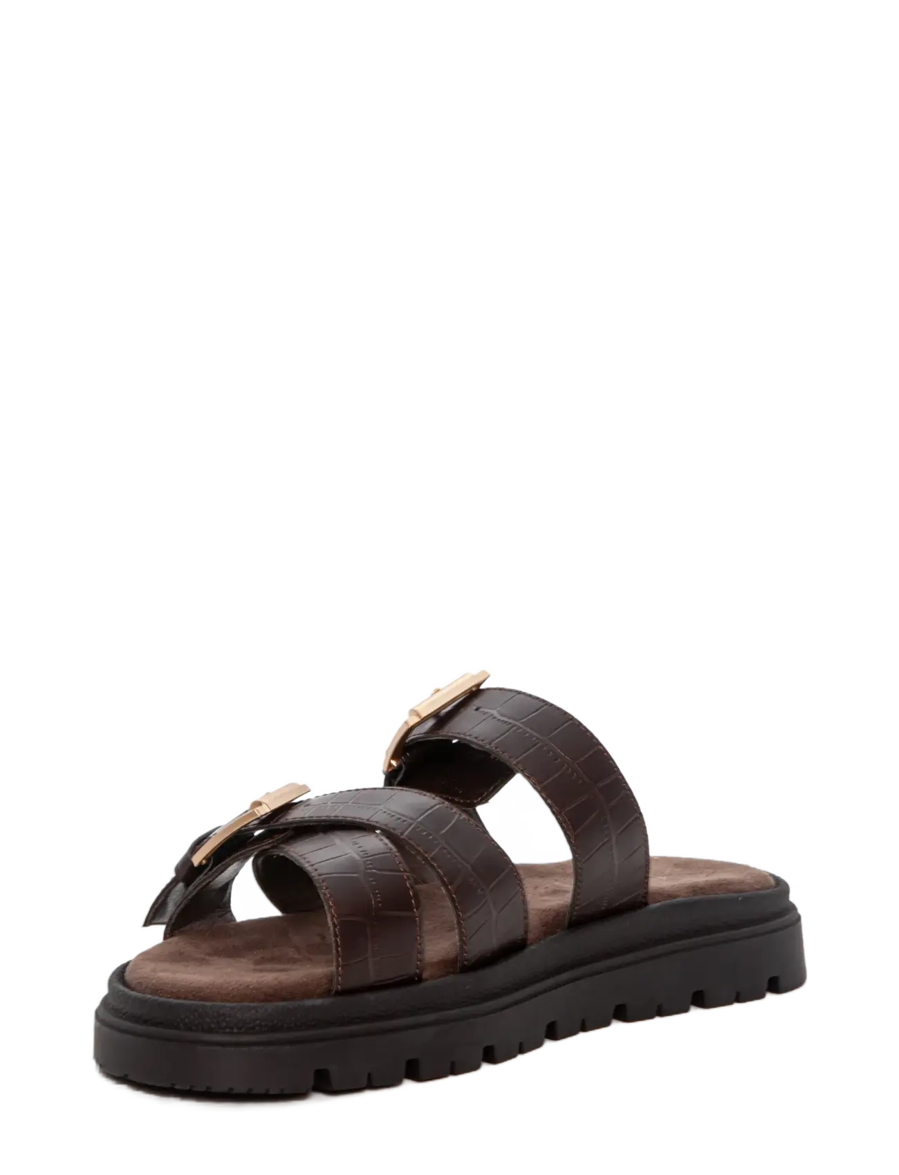 Duffy - GALLARATE TRE - platta sandaler - dark brown - 1