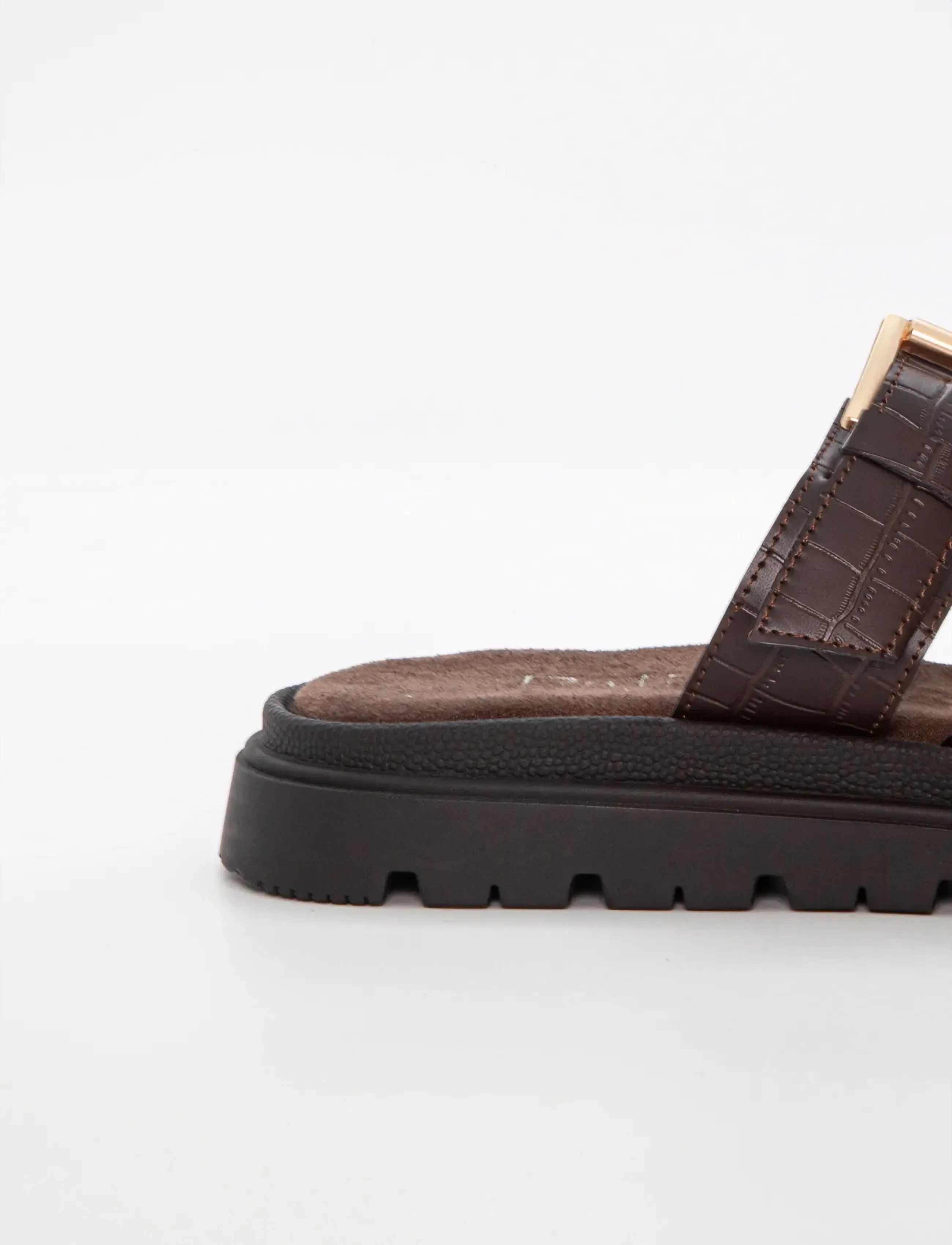 Duffy - GALLARATE TRE - platta sandaler - dark brown - 3