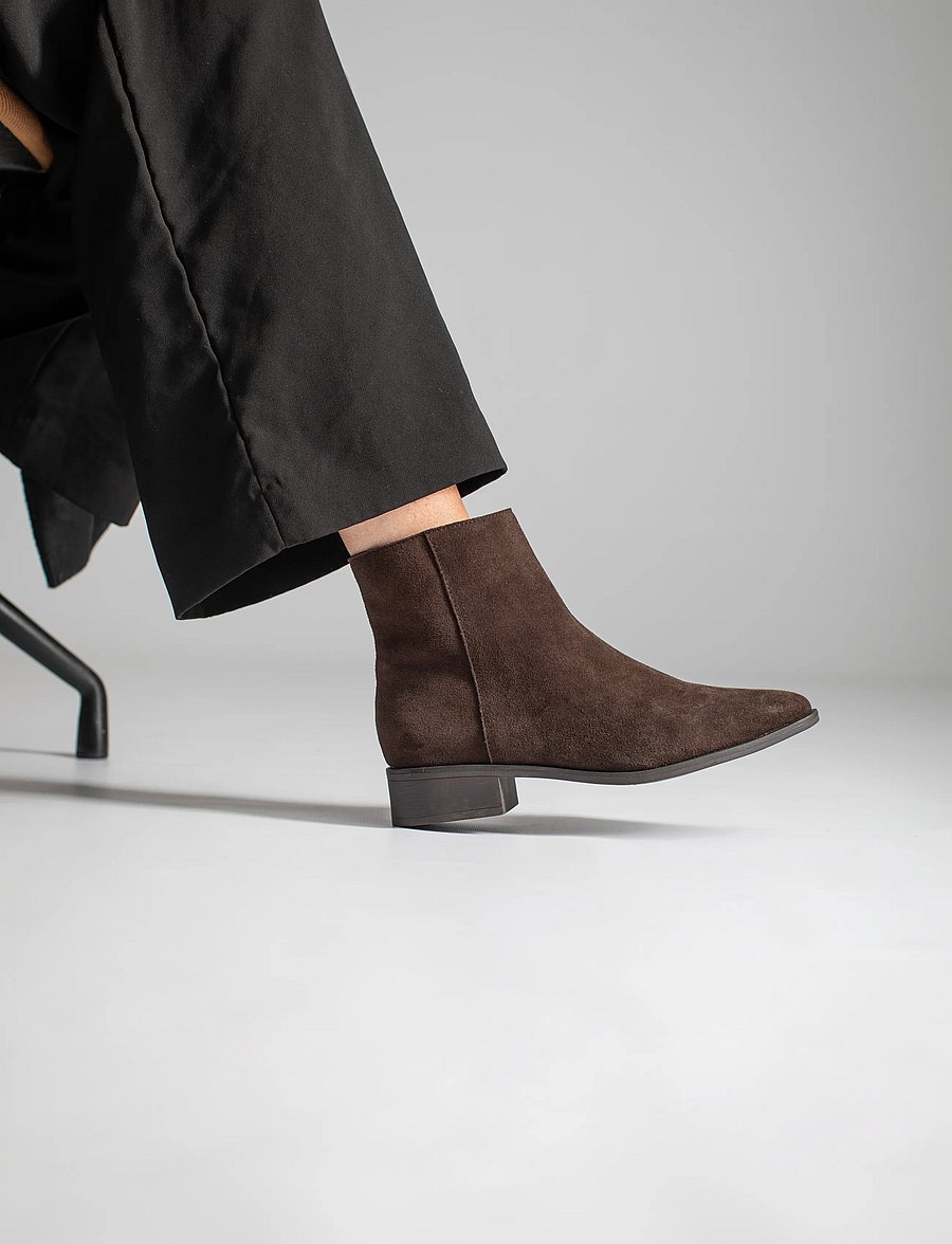Duffy - TREPANI UNO - heeled ankle boots - dark brown - 0