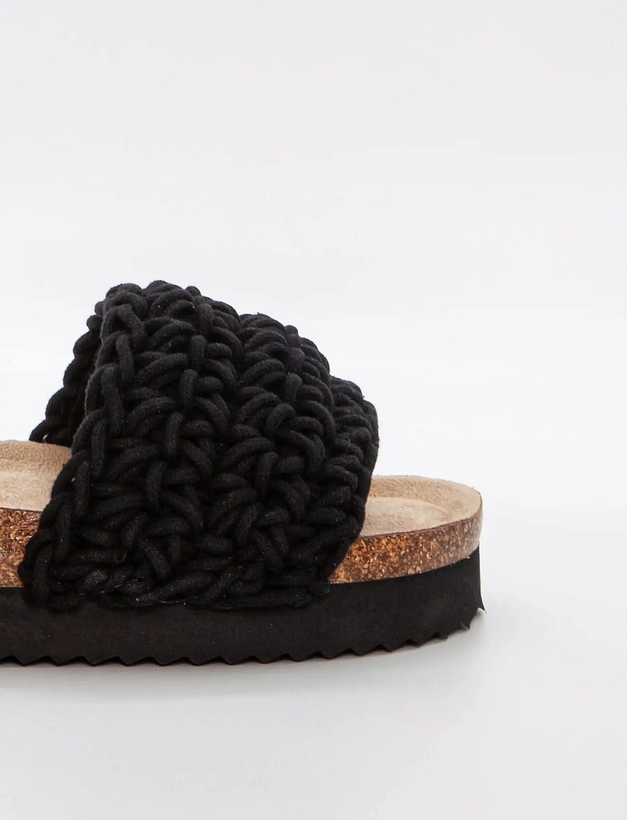 Duffy - ROMA CINQUE - platform sandals - black - 3