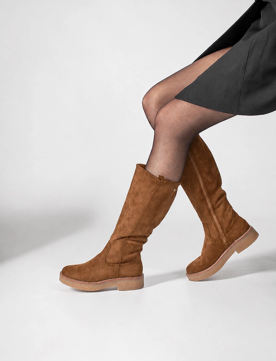 Duffy - CESENA UNO - knee high boots - camel - 0