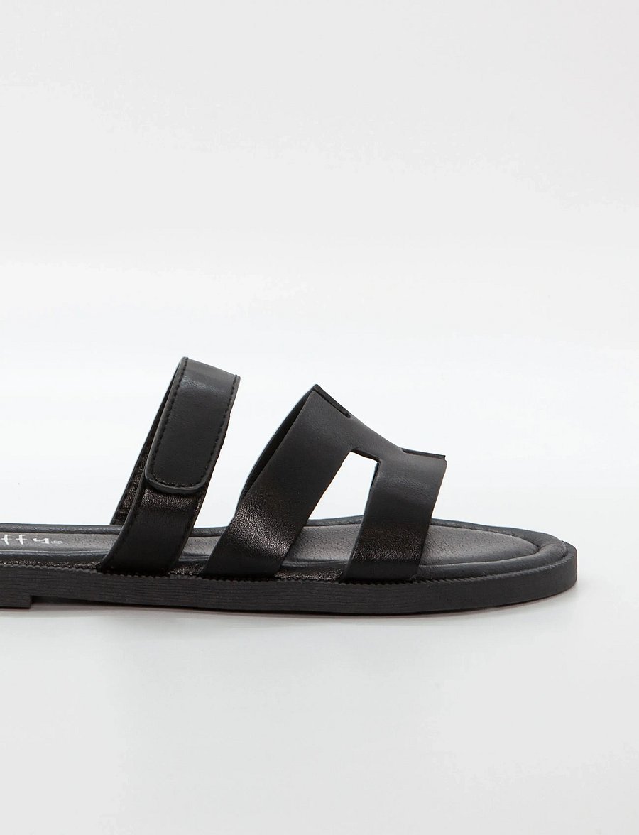 Duffy - CASTELLANA UNO - flache sandalen - black - 4