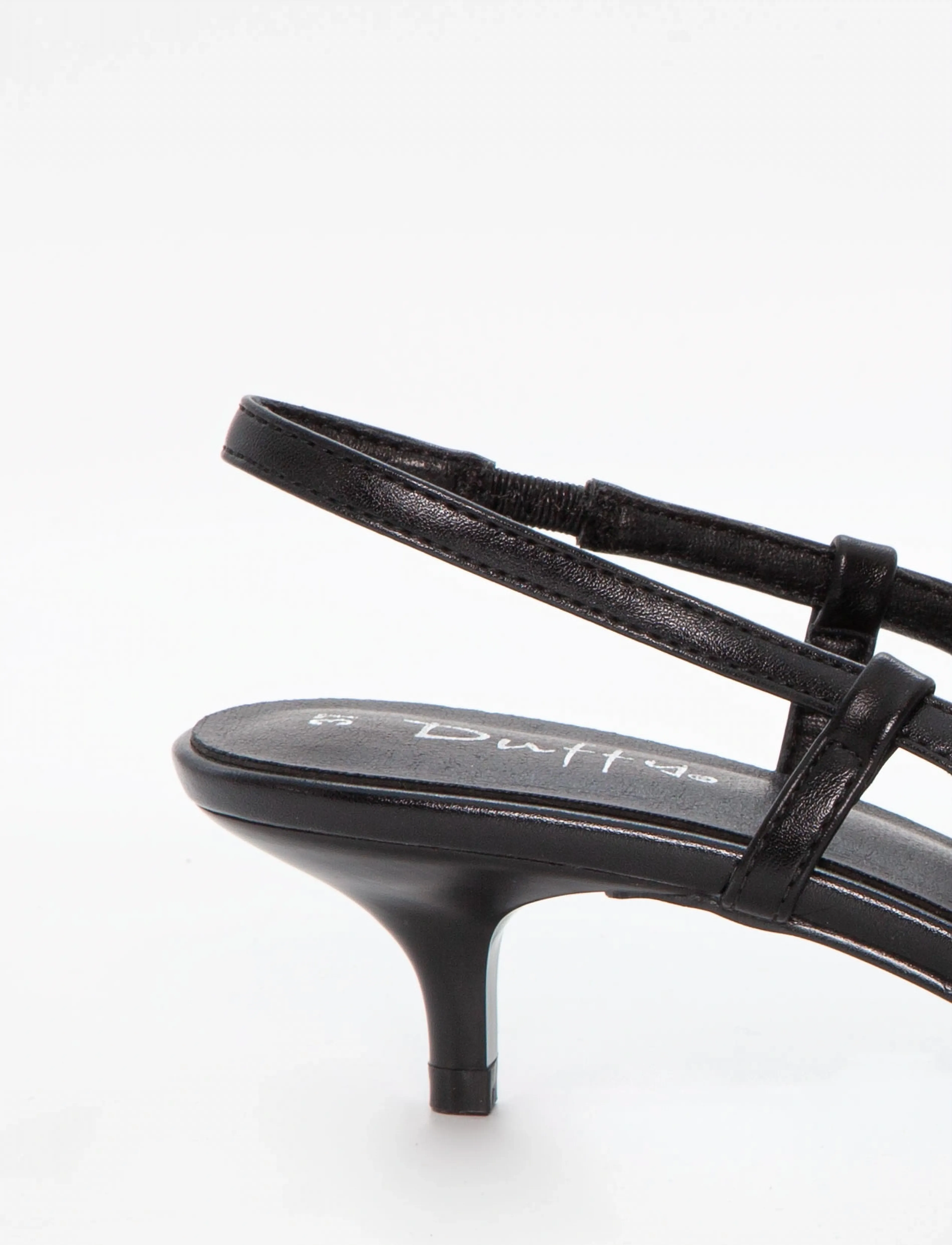 Duffy - POMEZIA UNO - augstpapēžu sandales ar atvērtu papēdi - black - 3