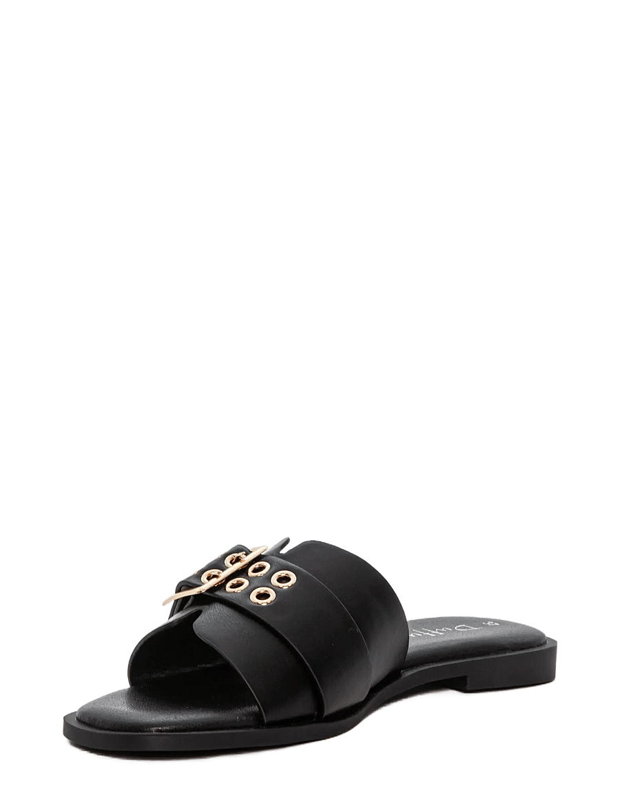 Duffy - SCIABANI UNO - flache sandalen - black - 1