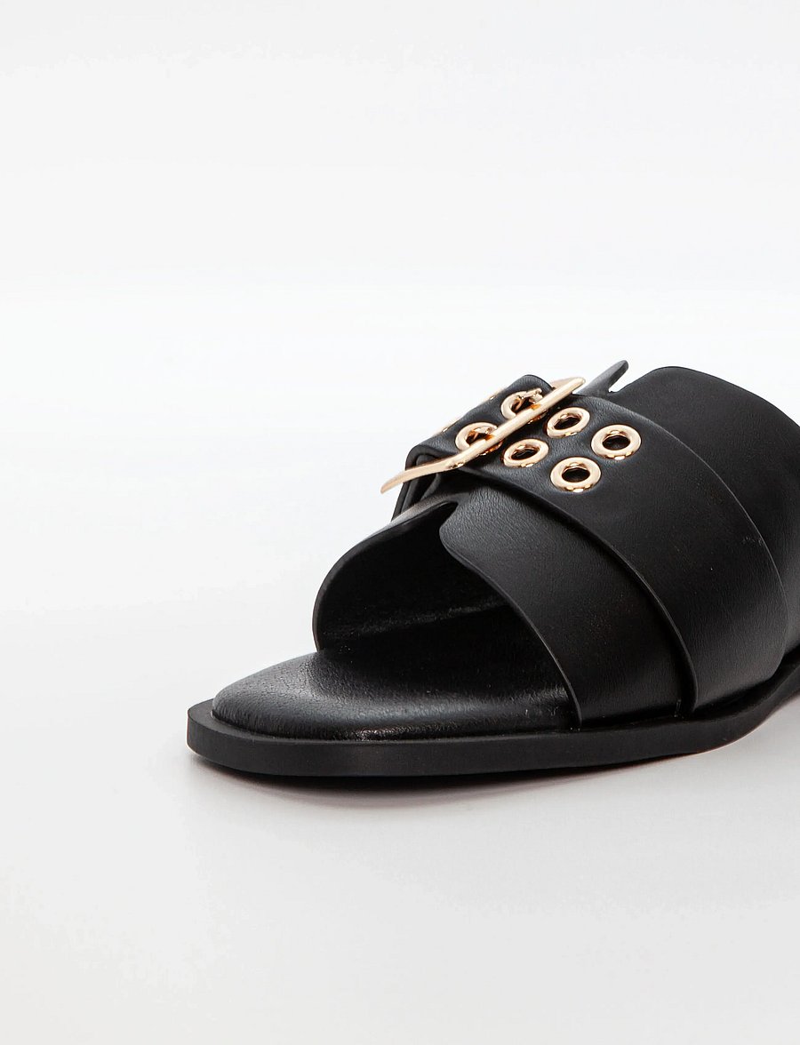 Duffy - SCIABANI UNO - flache sandalen - black - 3