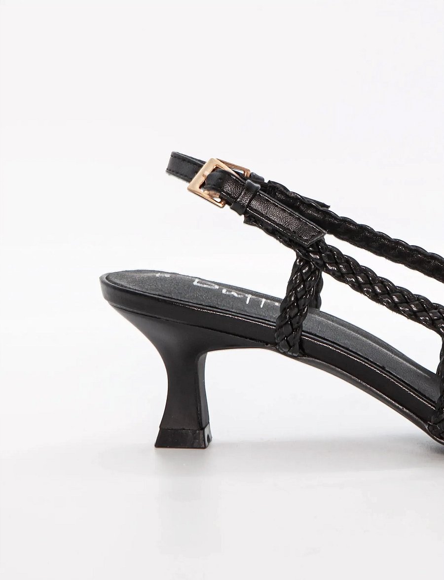 Duffy - LAVELLO QUATTRO - slingbacks med hæle - black - 3