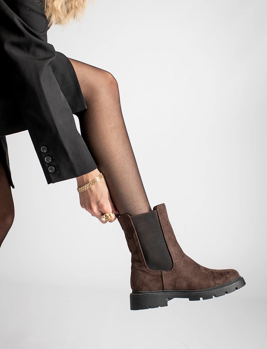 Duffy - VENOSA DUE - chelsea boots - dark brown - 0