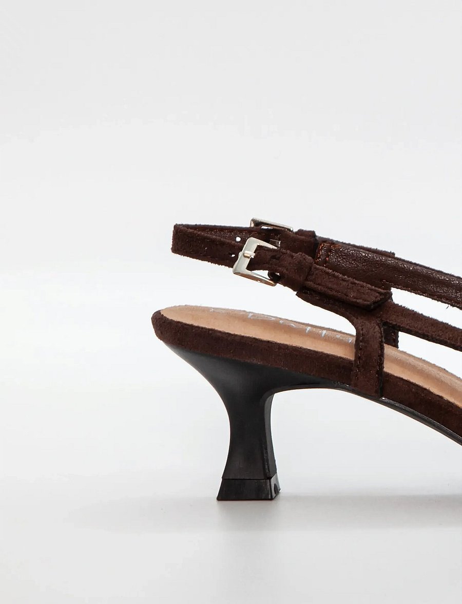 Duffy - LAVELLO CINQUE - heeled slingbacks - dark brown - 4