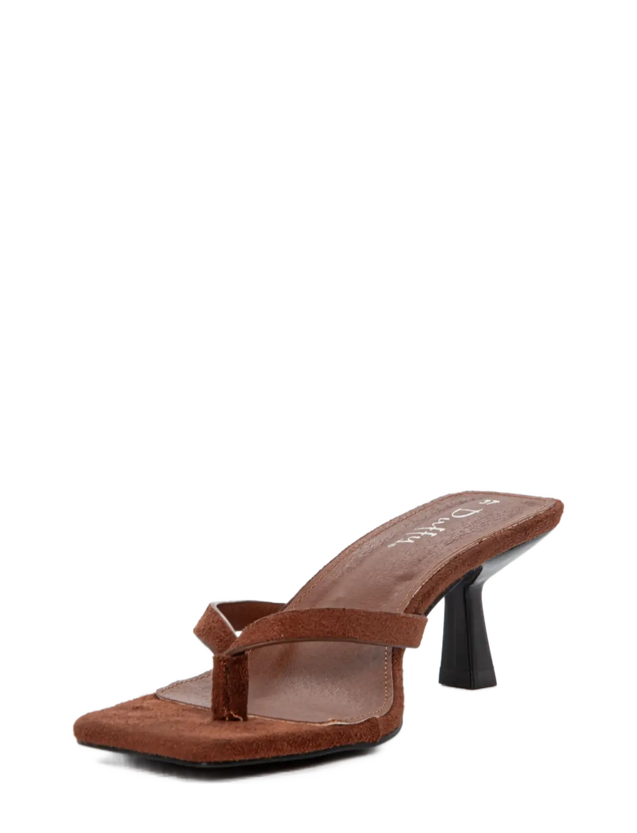 Duffy - CASELLO DUE - buty z odkrytą piętą na obcasach - cognac - 2