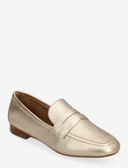 Dune London - gianetta - heeled loafers - gold - 0