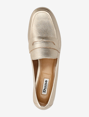 Dune London - gianetta - heeled loafers - gold - 3