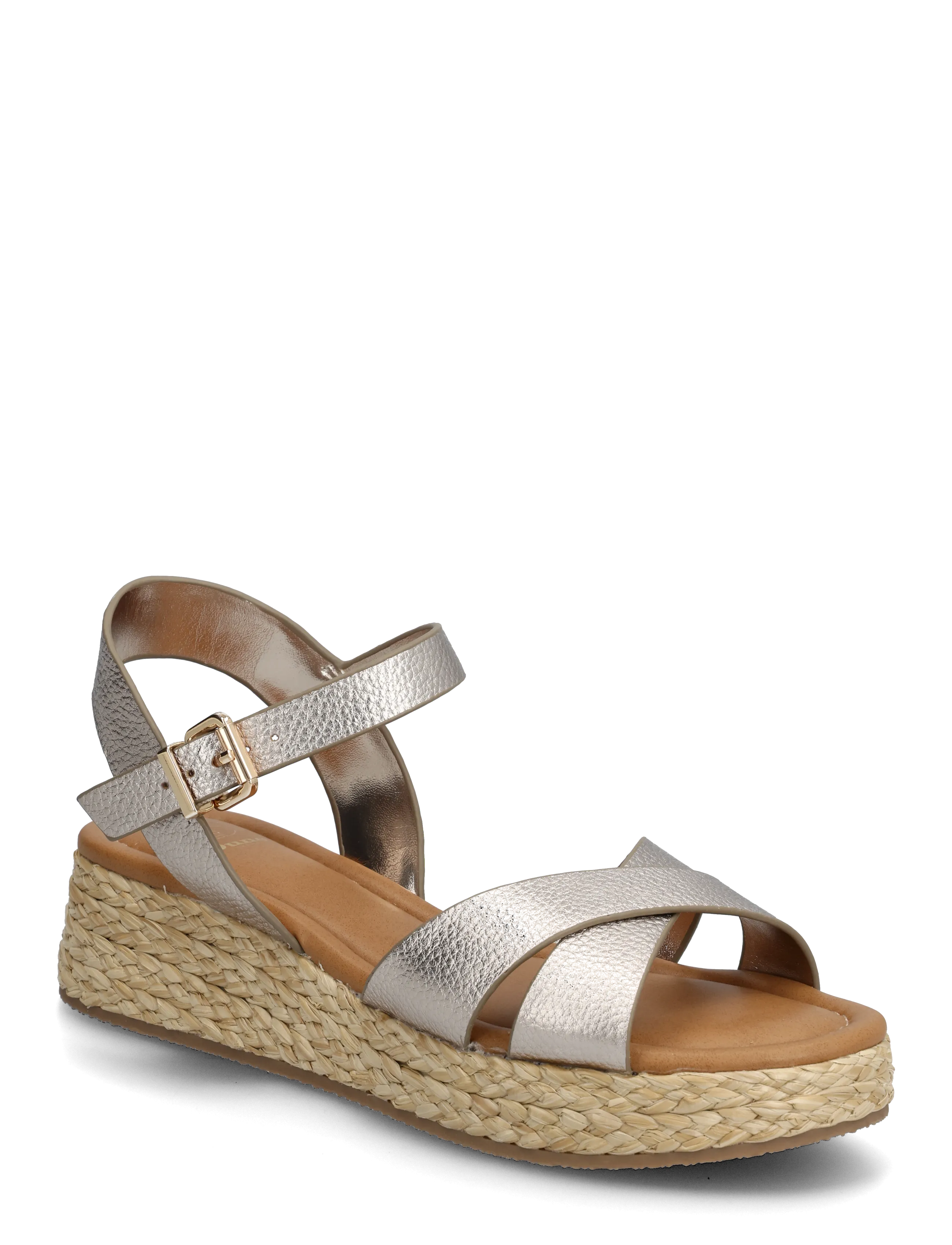 Dune London Littleton, Kvinder, Espadrille Kile Sandaler, Sølv, Str: 39