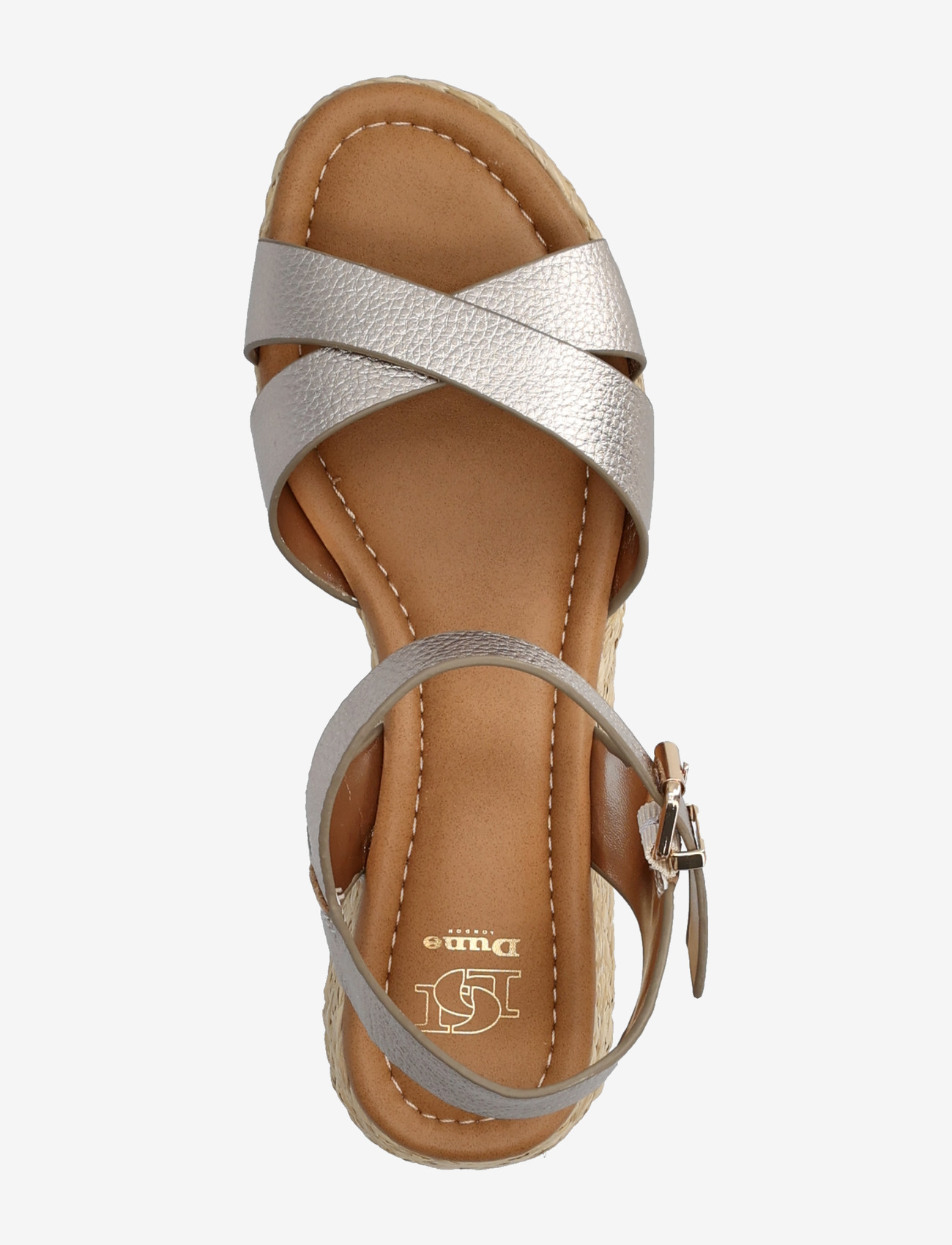 Dune London - littleton - platformsandaler - gold - 3