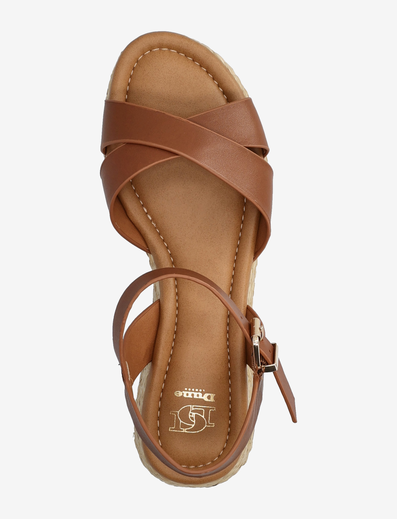 Dune London - littleton - platform sandals - tan - 3