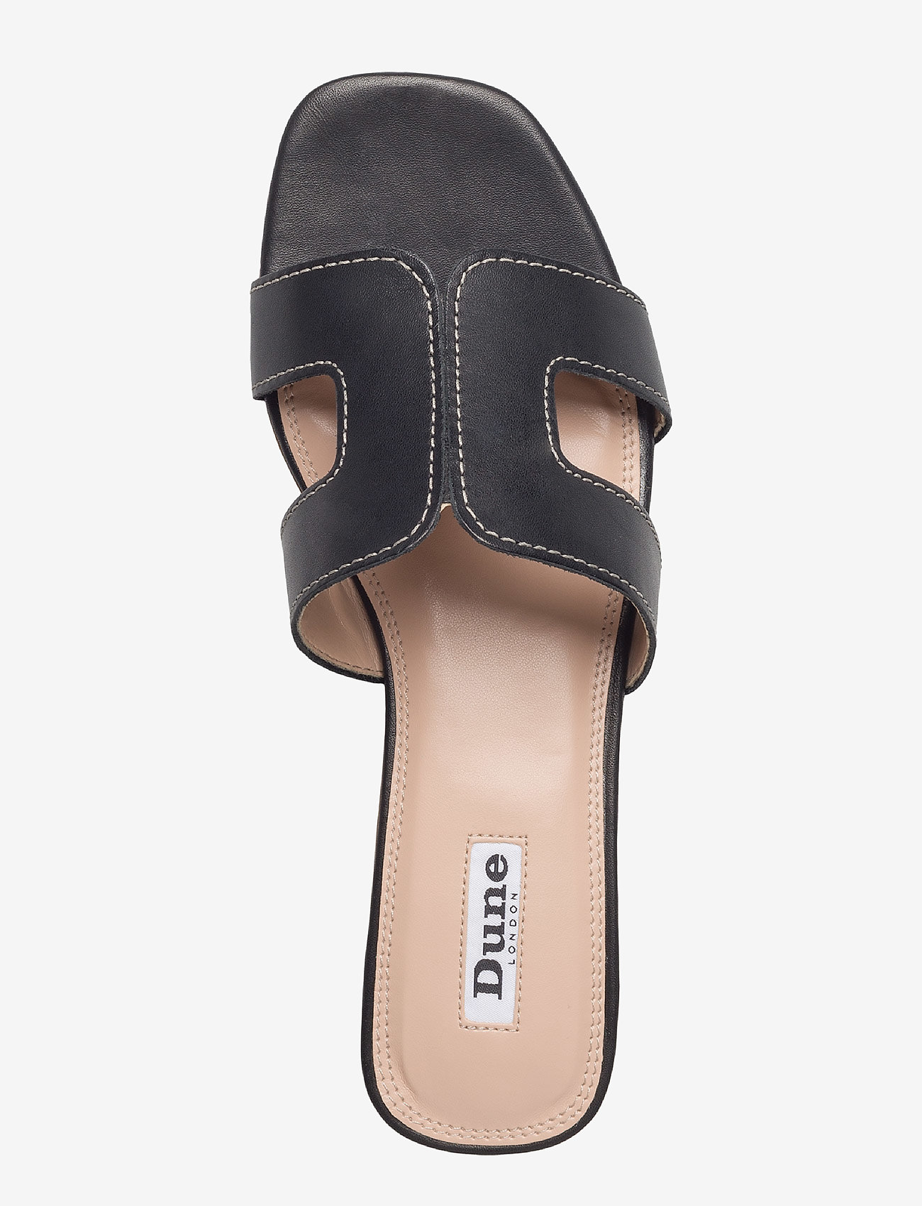 Dune London - loupe - platta mules - black-leather - 3
