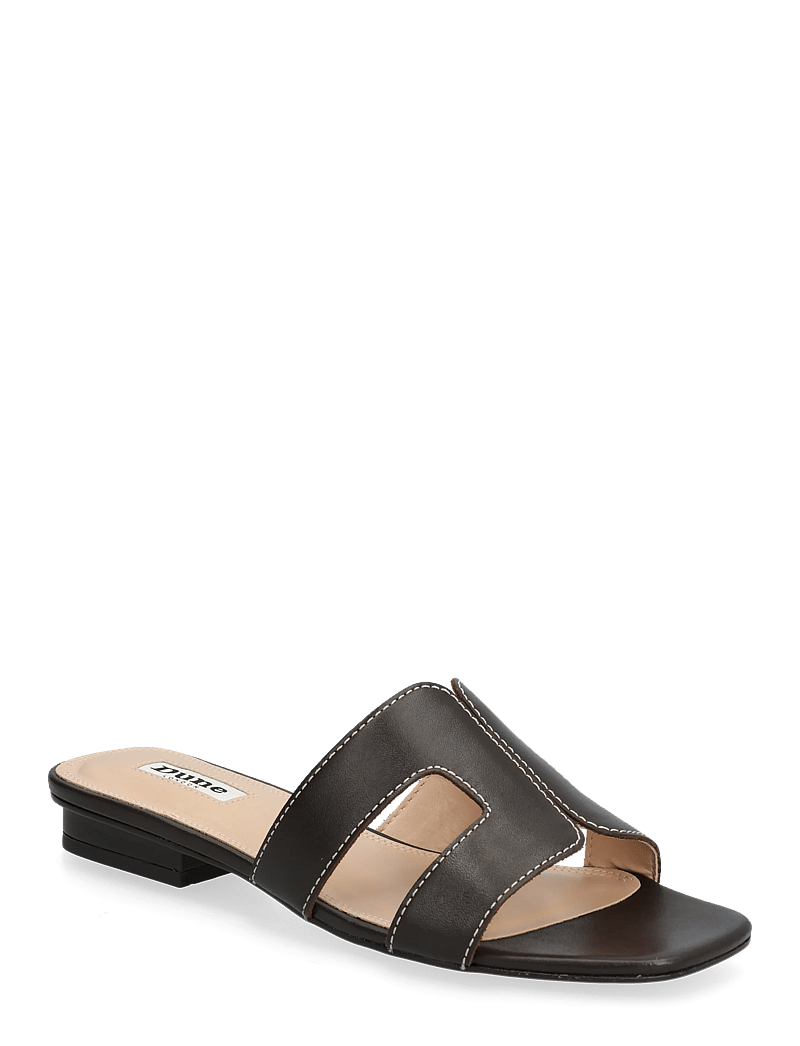 Dune London - loupe - flache pantoletten - brown - 0