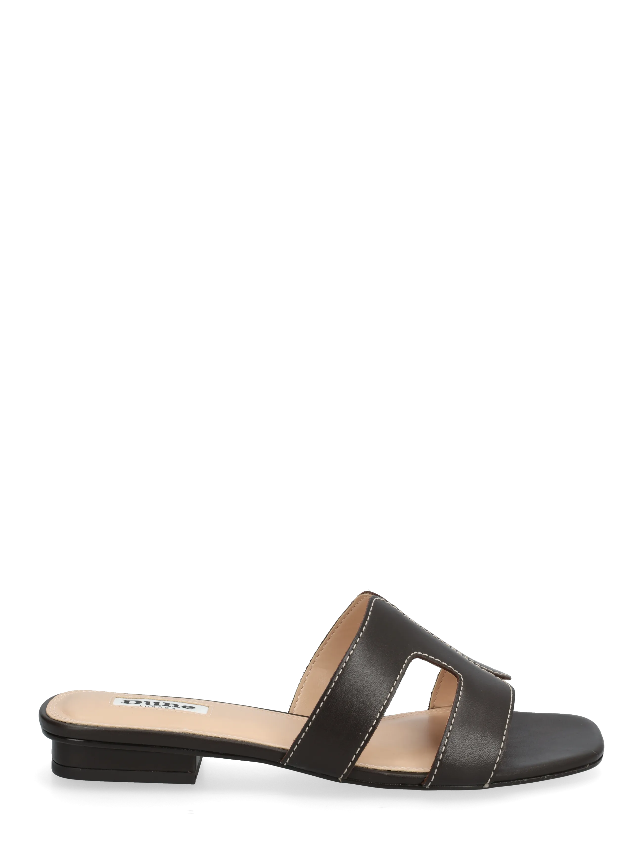 Dune London - loupe - flade mules - brown - 1