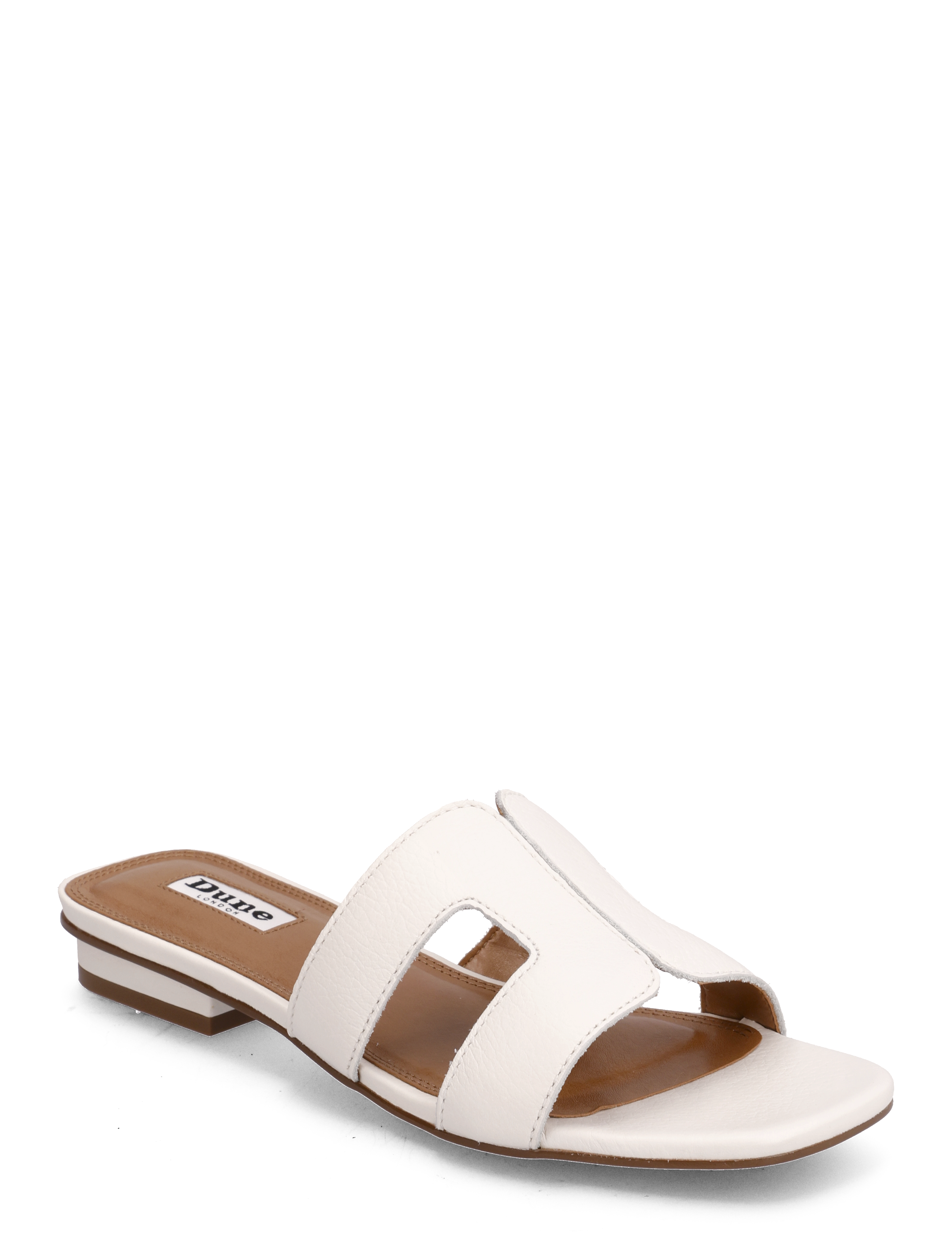 Dune London Loupe, 37, Sandals, Weiß - Flat, Frauen