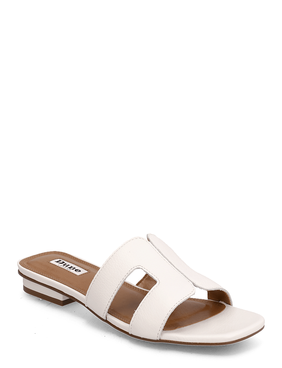 Dune London - loupe - platta mules - white - 0