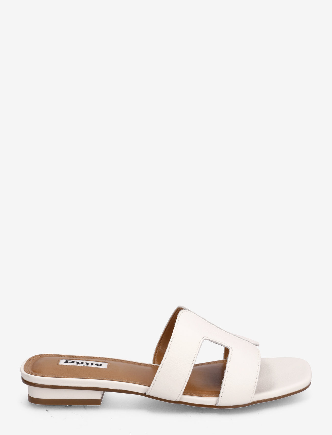Dune London - loupe - flatbotna mules - white - 1