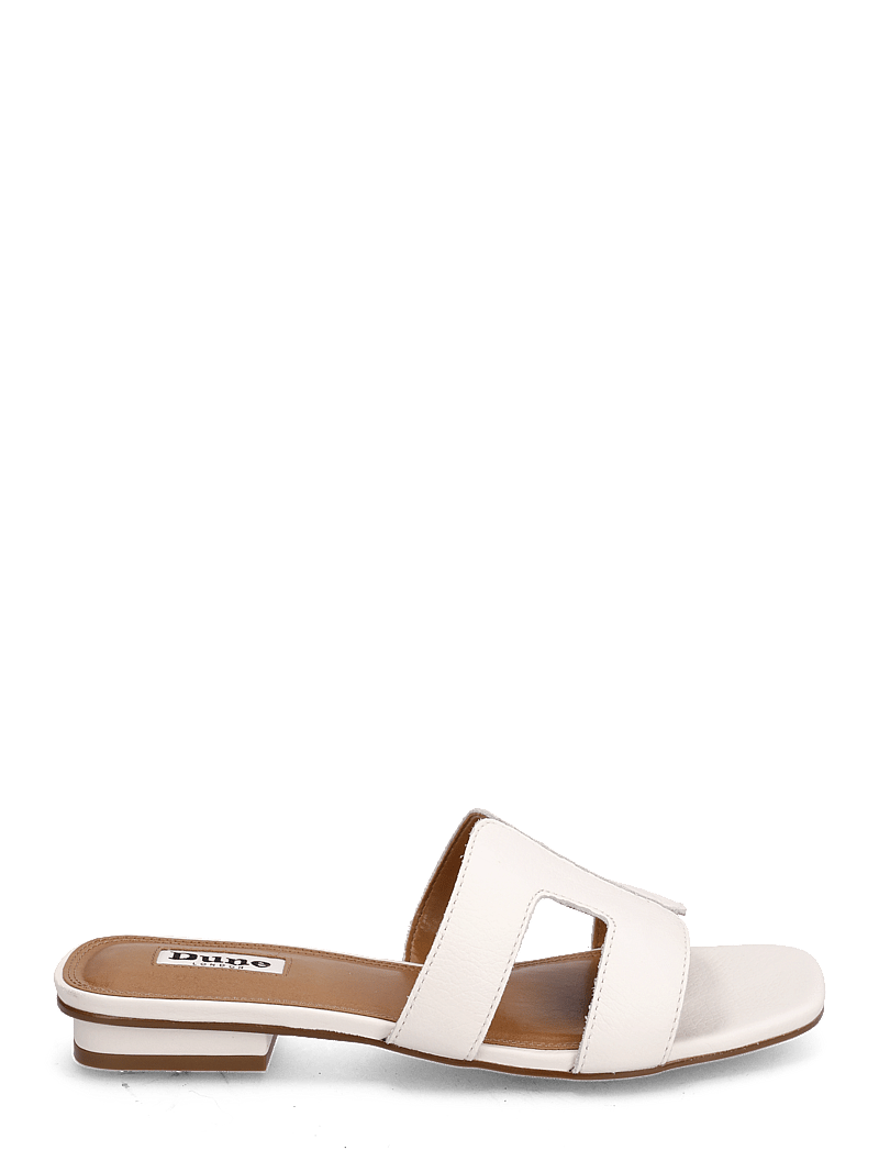 Dune London - loupe - flatbotna mules - white - 1