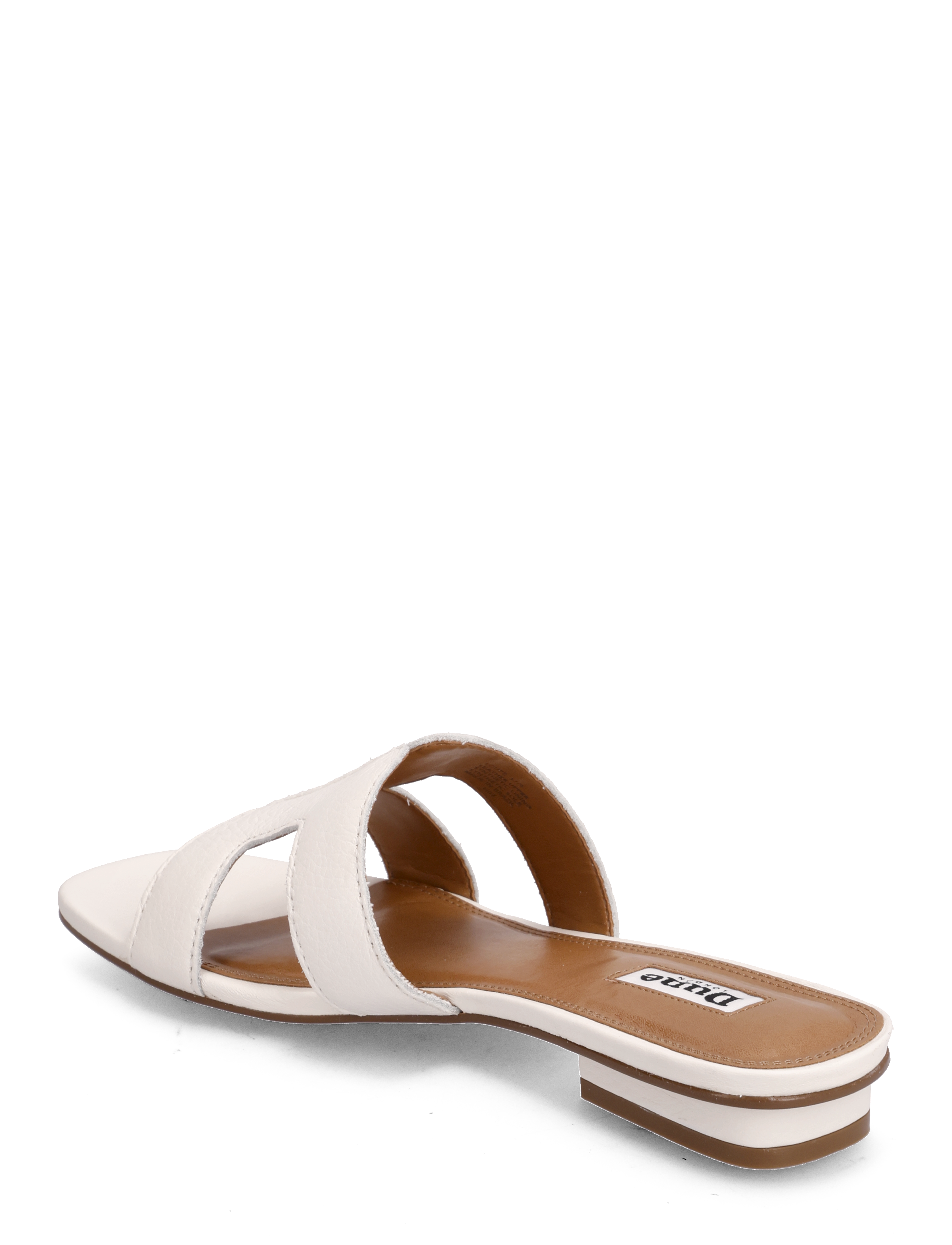 Dune London - loupe - platta mules - white - 2