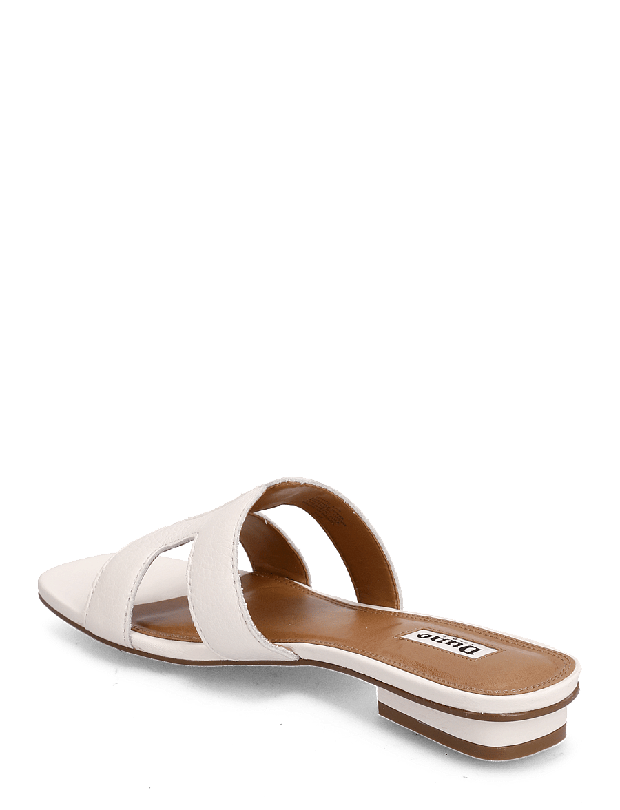 Dune London - loupe - platta mules - white - 2