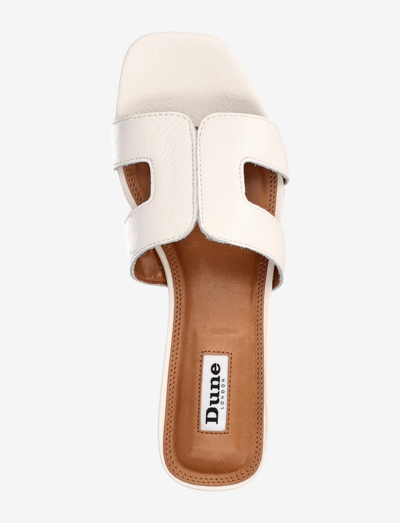 Dune London - loupe - flatbotna mules - white - 3