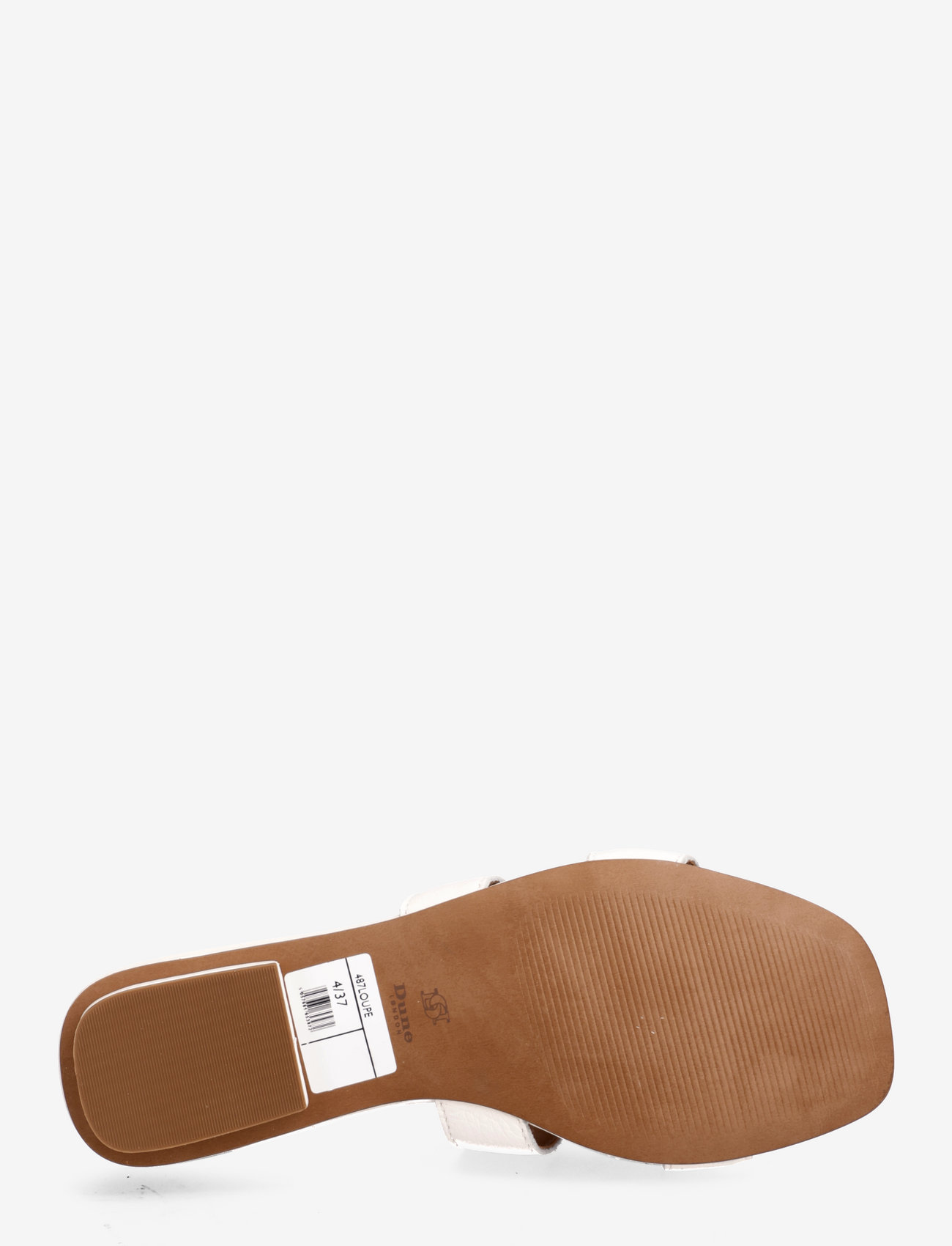 Dune London - loupe - flatbotna mules - white - 4