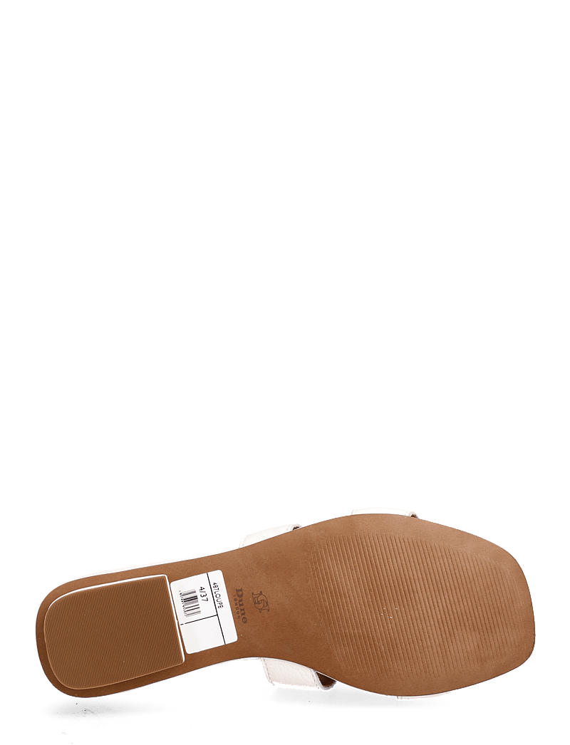 Dune London - loupe - flatbotna mules - white - 4