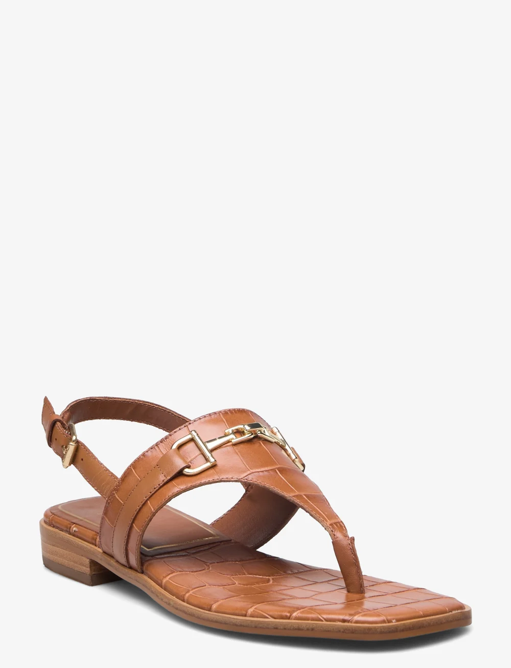 Dune tan best sale flat sandals