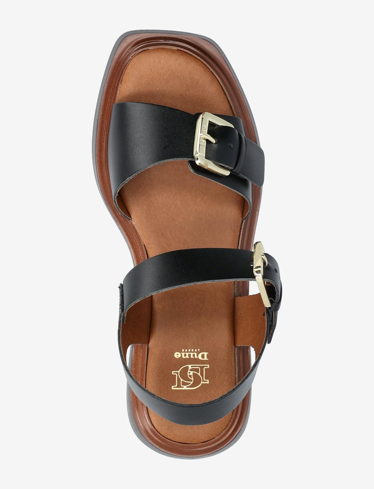Dune London - loells - platta sandaler - black - 3