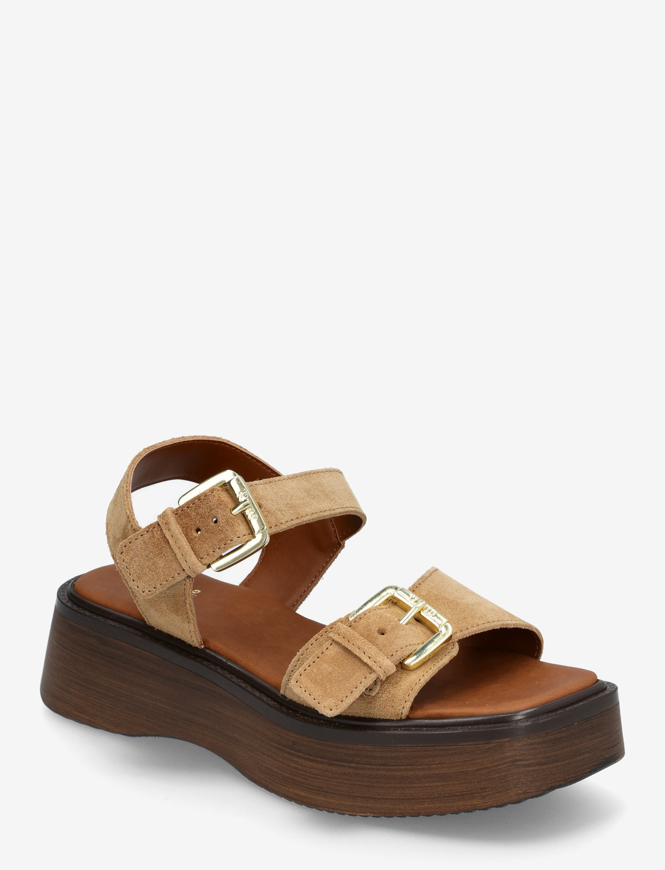 Dune Plateau Sandalen Wildleder Dune London High Heel Sandalen