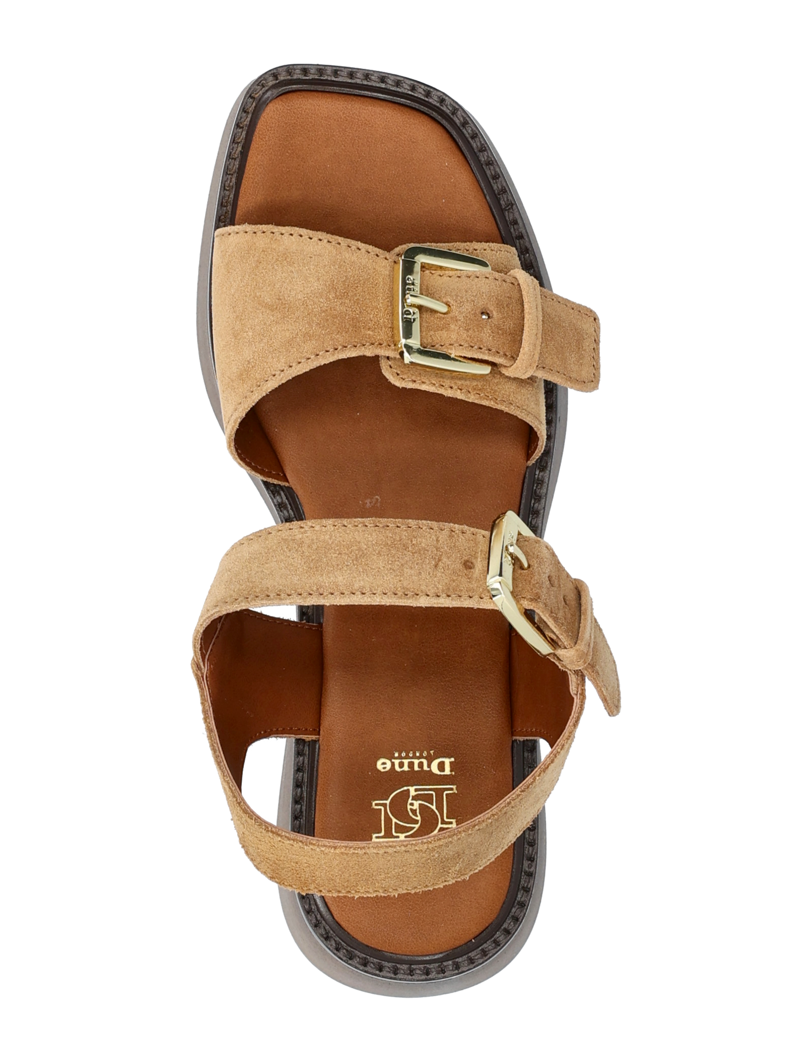 Dune London - luno - platform sandals - sand - 3