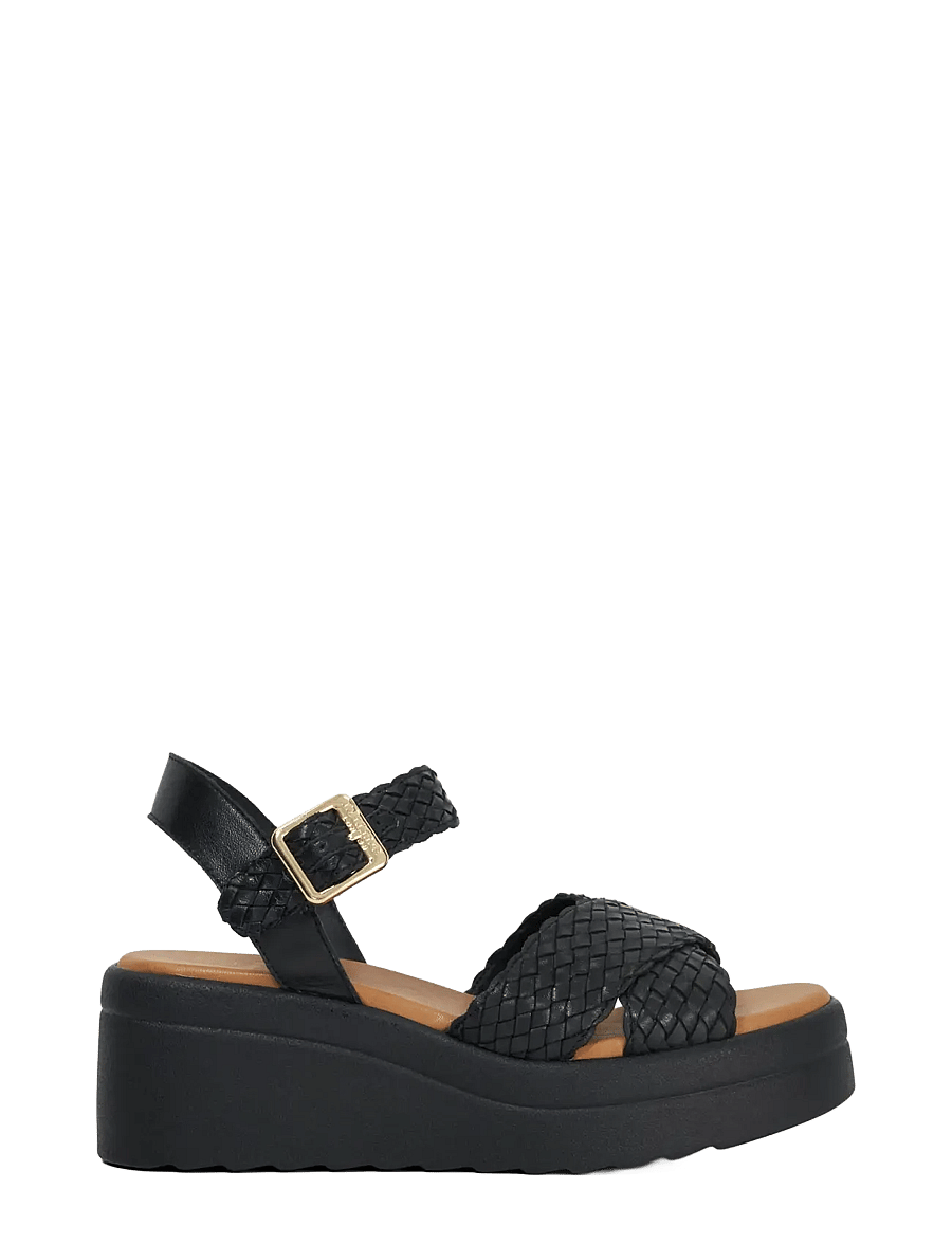 Dune London - kinleys - sandales à plateforme - black - 4