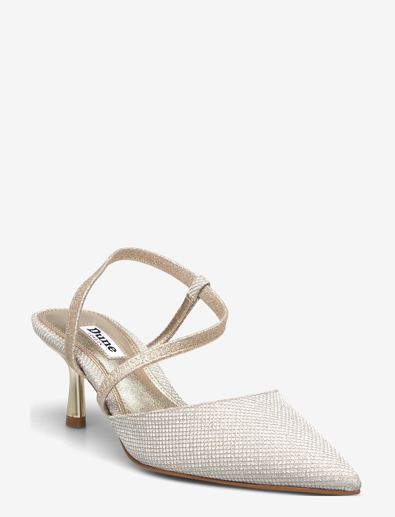 Dune London - citrus - högklackade slingbacks - gold - 0