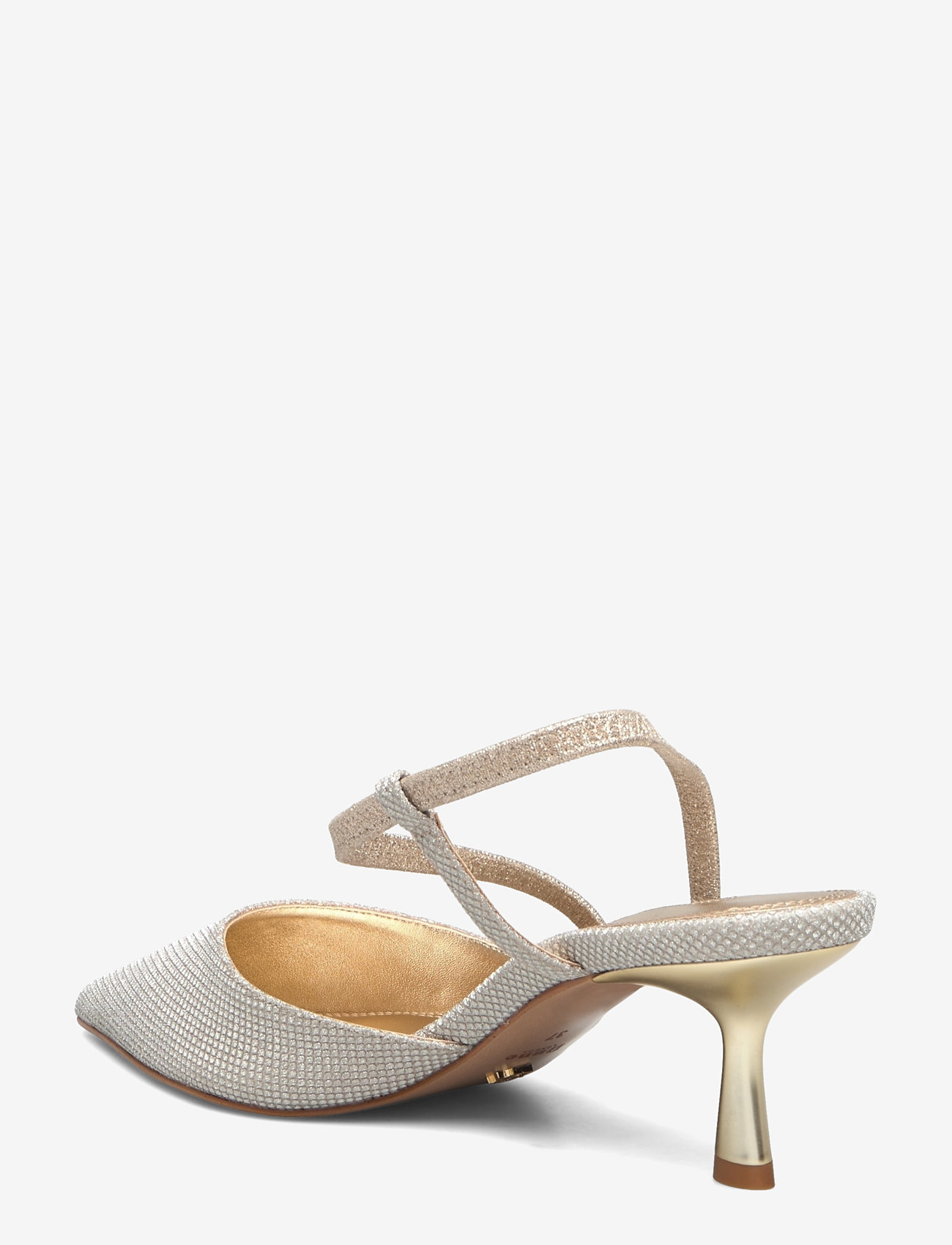 Dune London - citrus - högklackade slingbacks - gold - 2