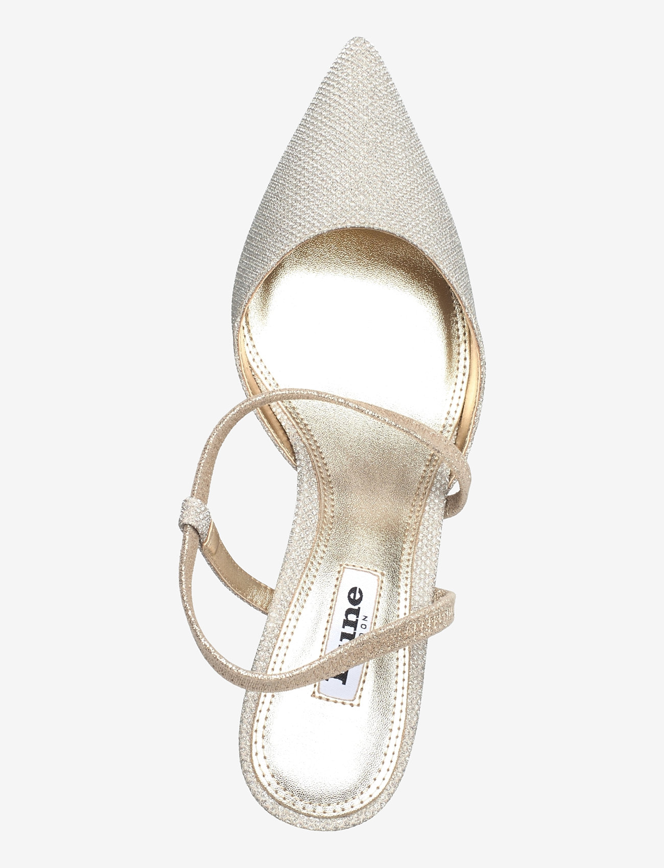 Dune London - citrus - högklackade slingbacks - gold - 3