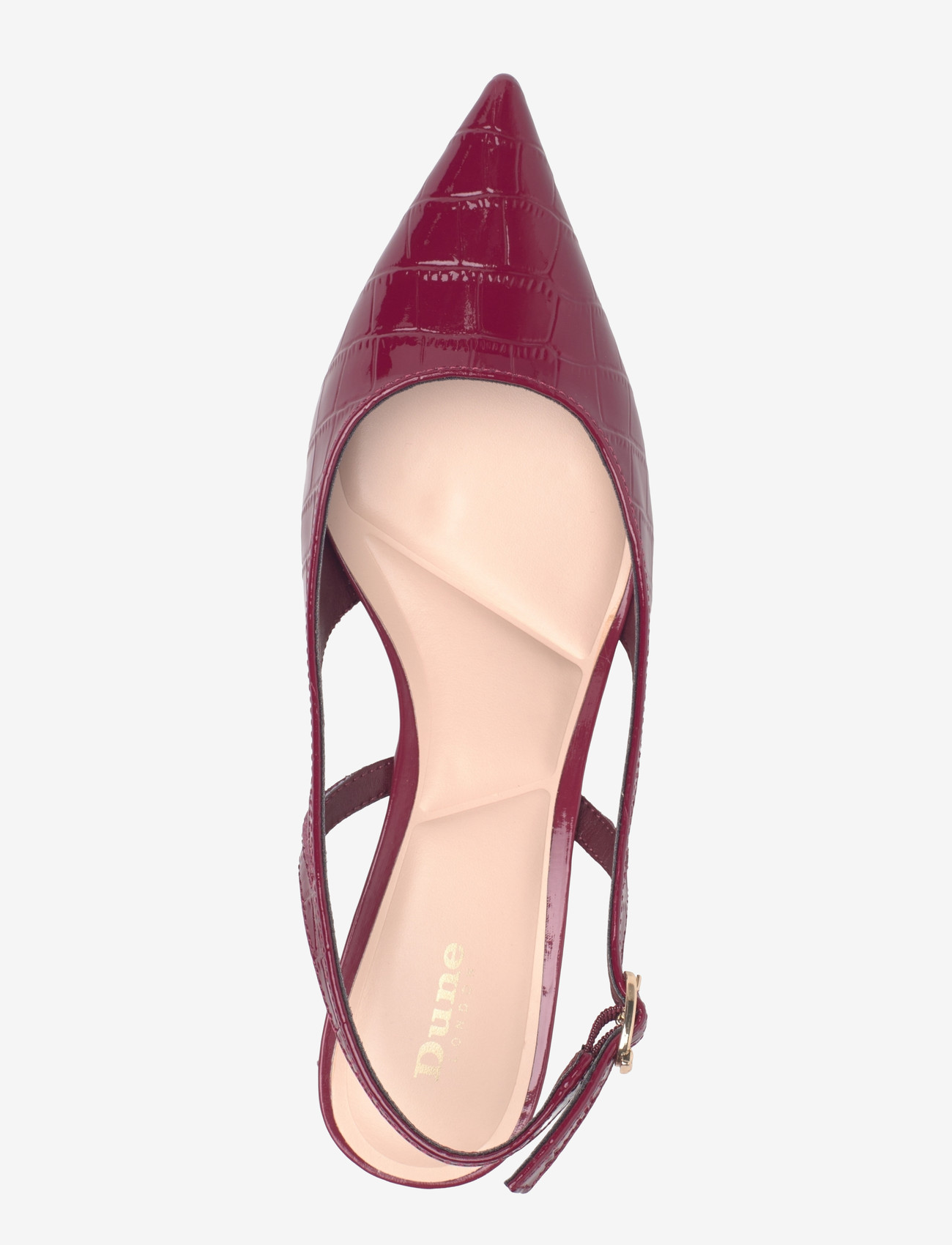 Dune London - cyan - kontsaga slingback-kingad - burgundy - 3
