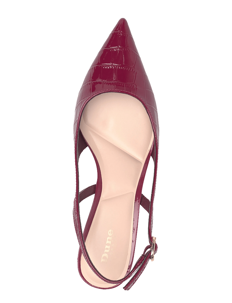 Dune London - cyan - kontsaga slingback-kingad - burgundy - 3