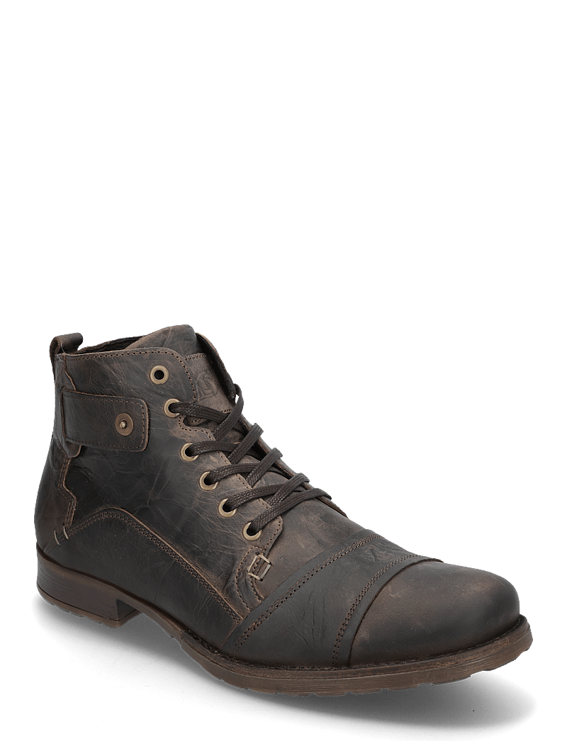 Dune London - SIMON - støvler med snøre - dark brown - 0
