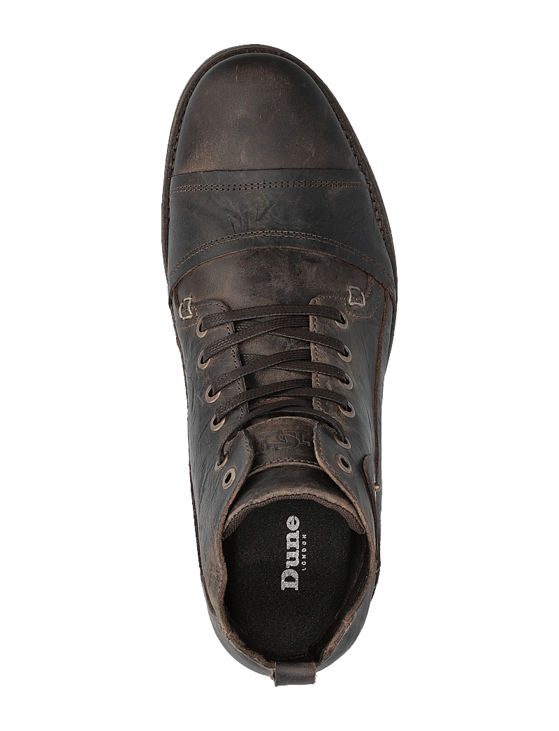 Dune London - SIMON - støvler med snøre - dark brown - 3